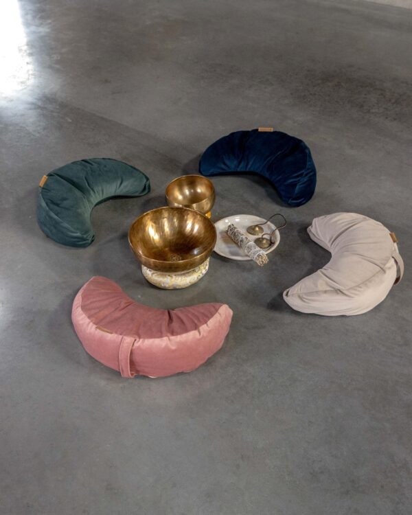 Coussin de méditation demi-lune