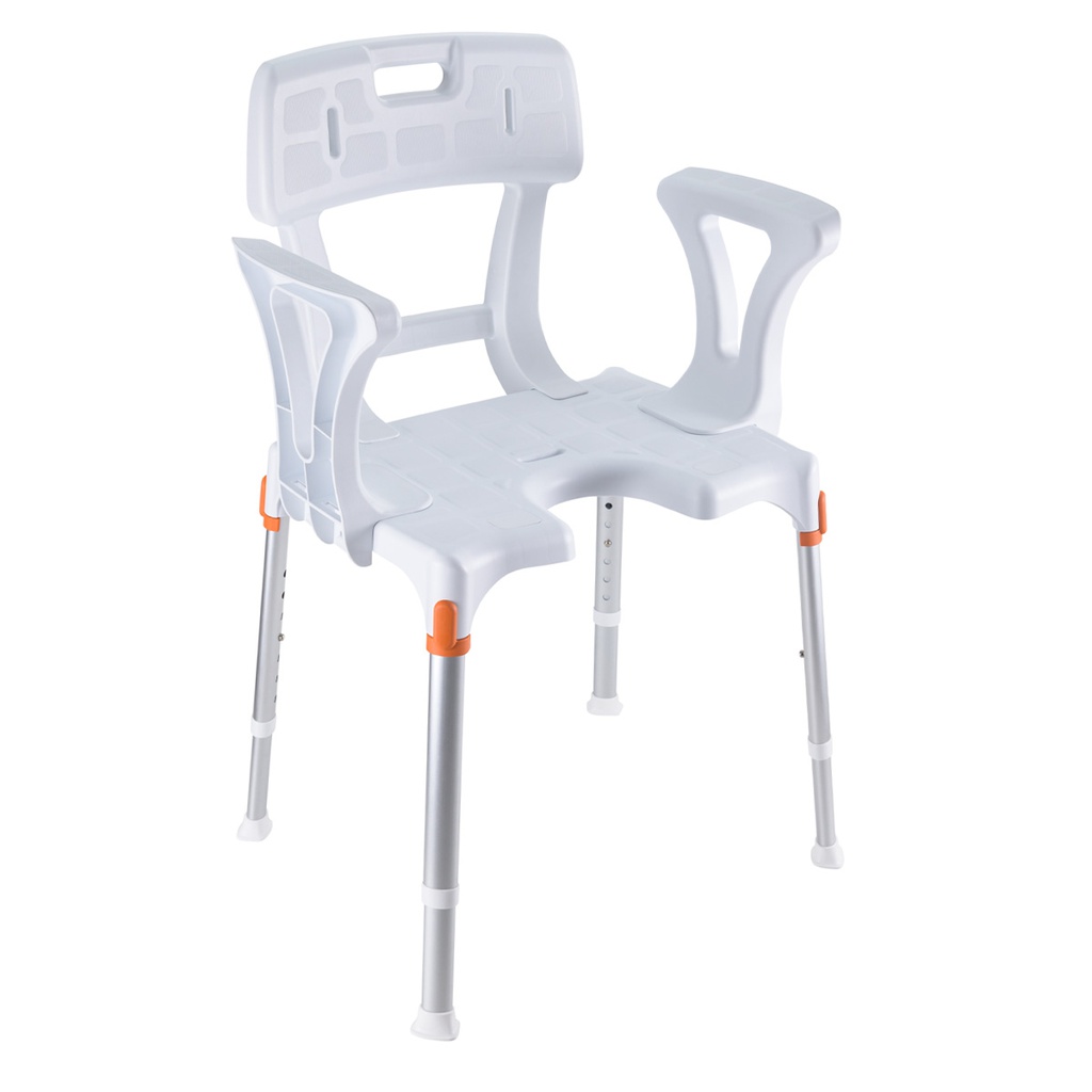 Chaise de douche réglable avec accoudoirs et dossier GCare Home Ergochair