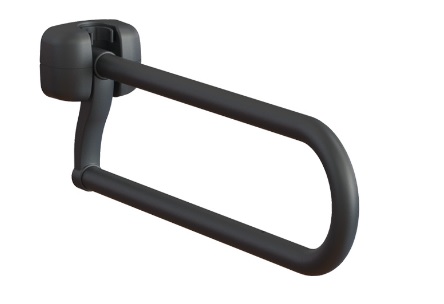 Barre d'appui pliable noire