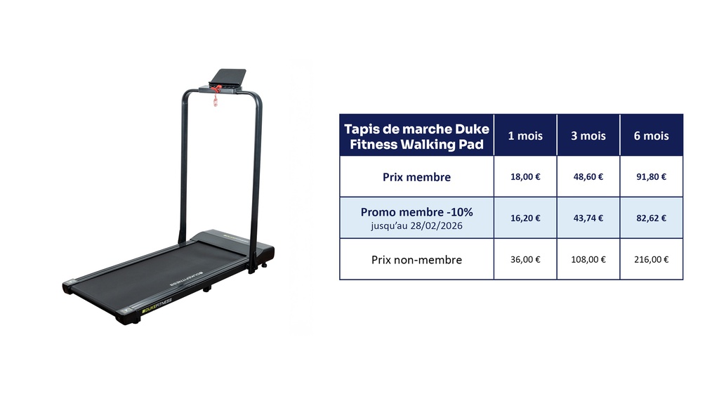 Tapis de marche Duke Fitness Walking Pad