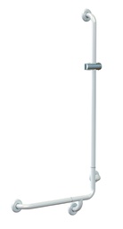 [987.665] Barre d'appui coudée à 90° Ergogrip blanc - 50x120cm